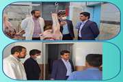تکاب : بازدید دادستان عمومی و انقلاب شهرستان در معیت رئیس شبکه دامپزشکی از کشتارگاه دام 